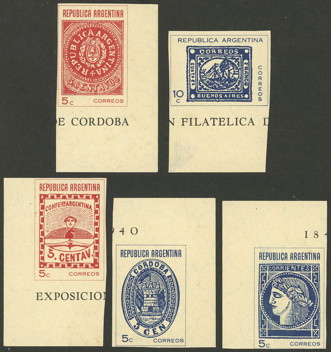 Lot 615 - Argentina general issues -  Guillermo Jalil - Philatino Auction # 2403 ARGENTINA: 