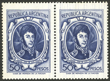Lot 879 - Argentina general issues -  Guillermo Jalil - Philatino Auction # 2403 ARGENTINA: 