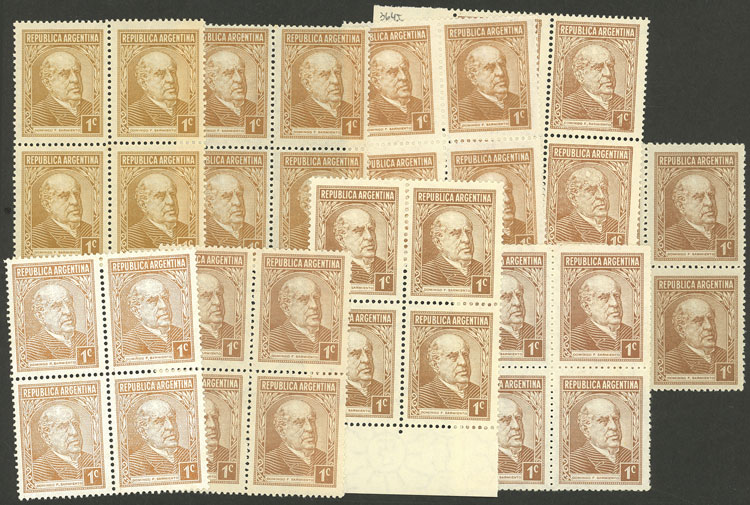 Lot 498 - Argentina general issues -  Guillermo Jalil - Philatino Auction # 2403 ARGENTINA: 