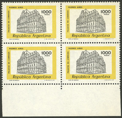 Lot 938 - Argentina general issues -  Guillermo Jalil - Philatino Auction # 2403 ARGENTINA: 