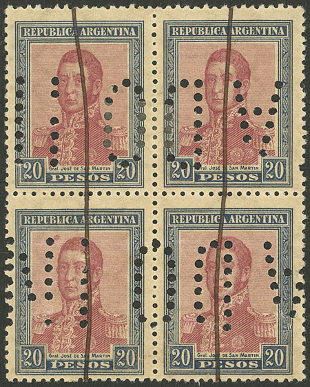 Lot 341 - Argentina general issues -  Guillermo Jalil - Philatino Auction # 2403 ARGENTINA: 