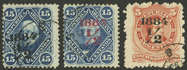 Lot 132 - Argentina general issues -  Guillermo Jalil - Philatino Auction # 2403 ARGENTINA: 