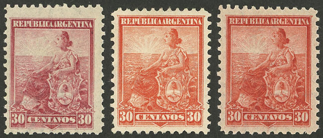 Lot 223 - Argentina general issues -  Guillermo Jalil - Philatino Auction # 2403 ARGENTINA: 