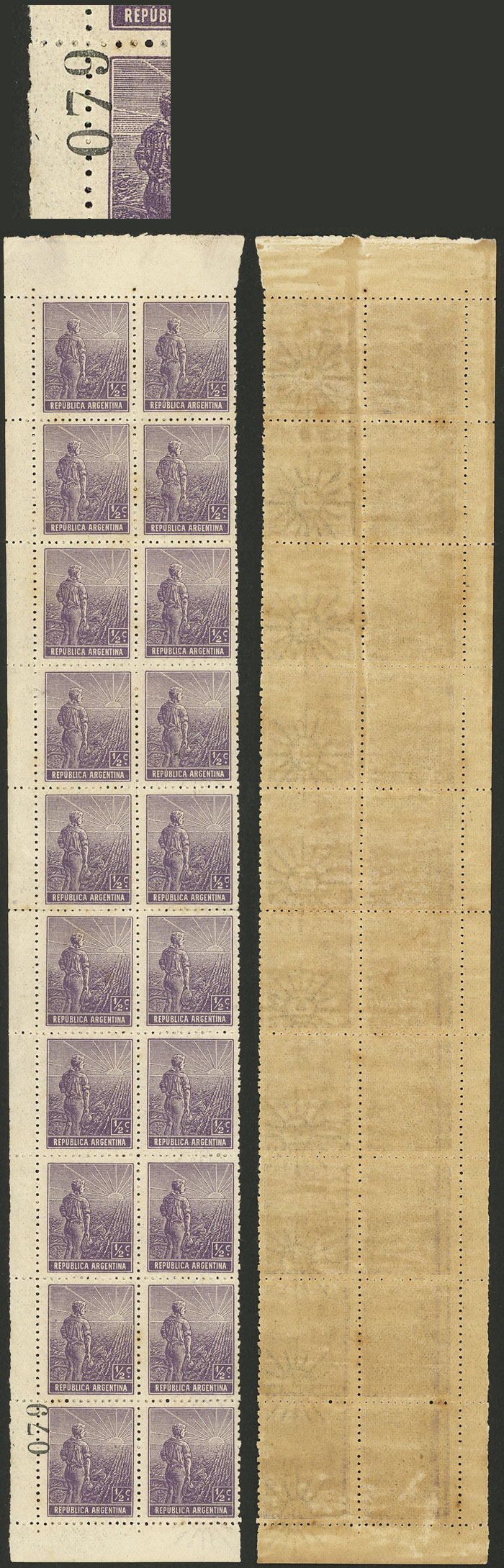 Lot 273 - Argentina general issues - Guillermo Jalil - Philatino Auction # 2403 ARGENTINA: Lot 273 - Argentina general issues - Guillermo Jalil - Philatino Auction # 2403 ARGENTINA: