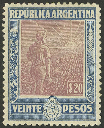 Lot 299 - Argentina general issues -  Guillermo Jalil - Philatino Auction # 2403 ARGENTINA: 