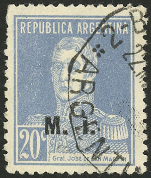 Lot 1213 - Argentina official stamps -  Guillermo Jalil - Philatino Auction # 2403 ARGENTINA: 