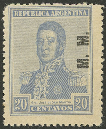Lot 1237 - Argentina official stamps -  Guillermo Jalil - Philatino Auction # 2403 ARGENTINA: 