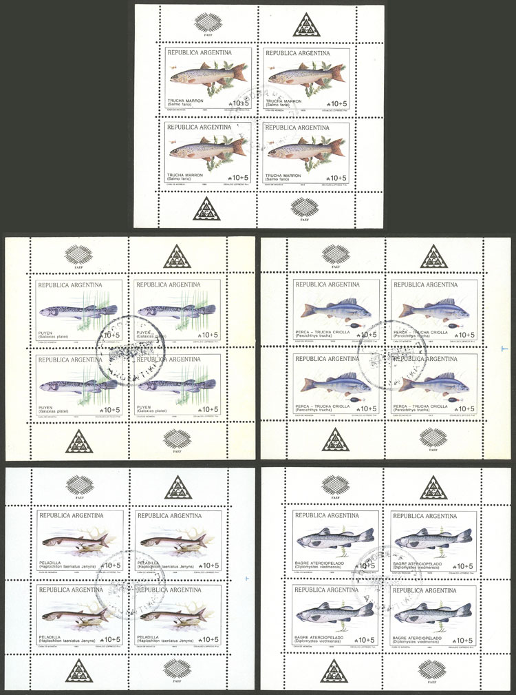 Lot 1126 - Argentina souvenir sheets -  Guillermo Jalil - Philatino Auction # 2403 ARGENTINA: 