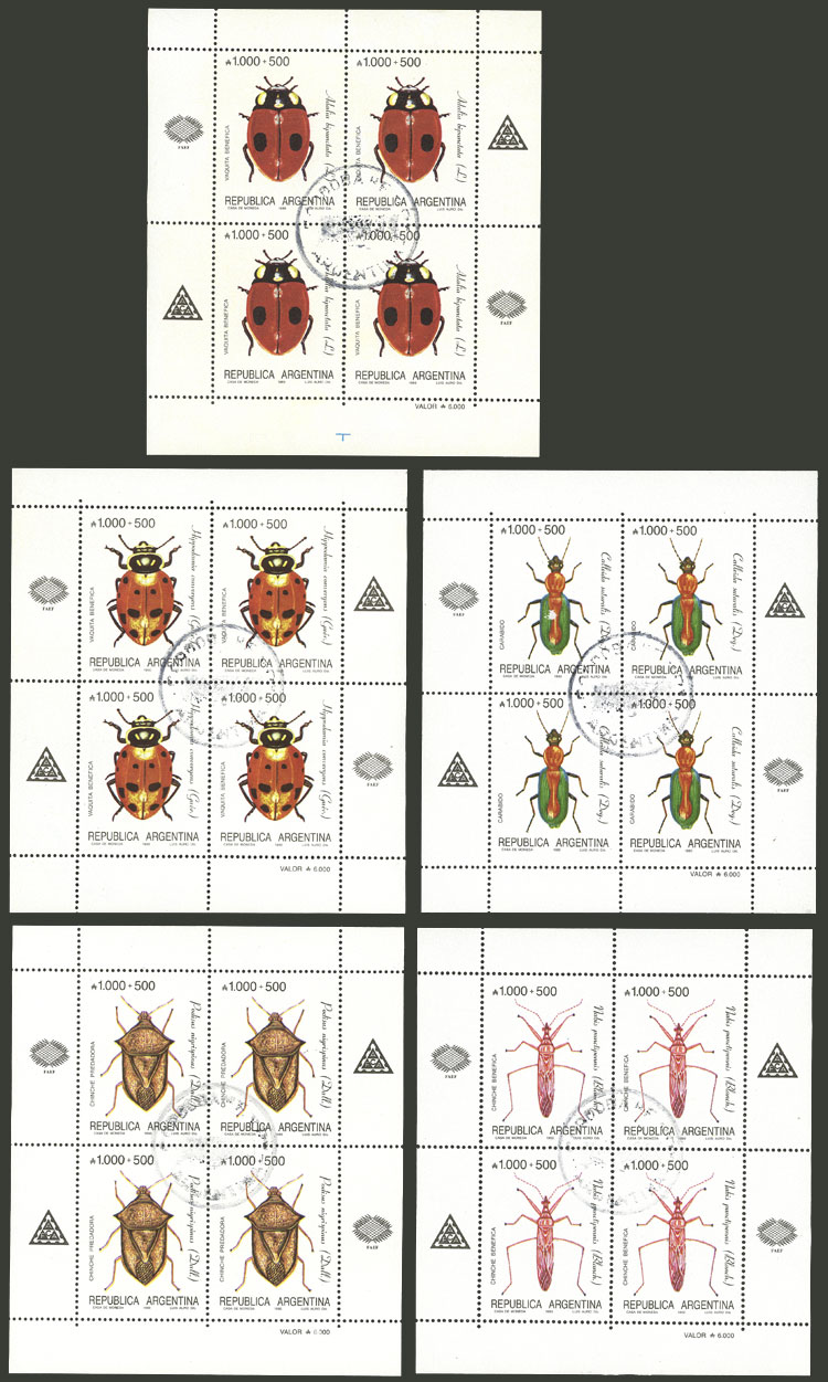 Lot 1132 - Argentina souvenir sheets -  Guillermo Jalil - Philatino Auction # 2403 ARGENTINA: 