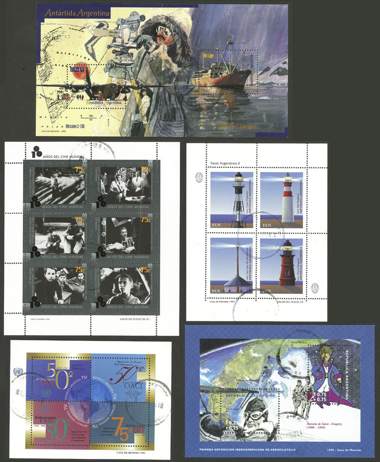 Lot 1140 - Argentina souvenir sheets -  Guillermo Jalil - Philatino Auction # 2403 ARGENTINA: 