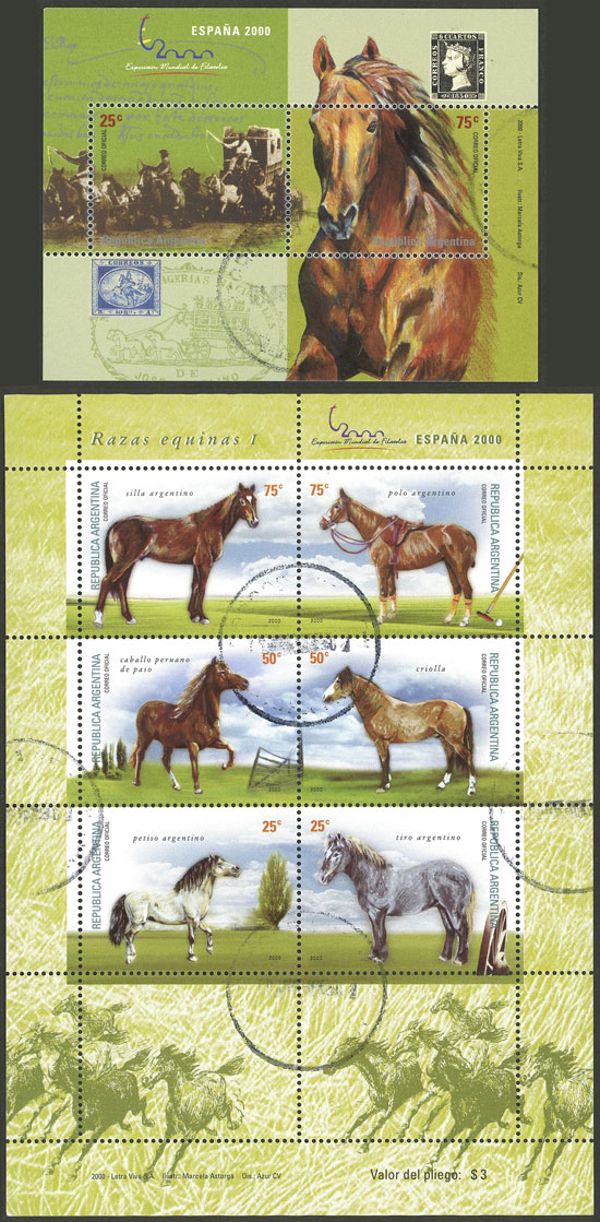 Lot 1156 - Argentina souvenir sheets -  Guillermo Jalil - Philatino Auction # 2403 ARGENTINA: 