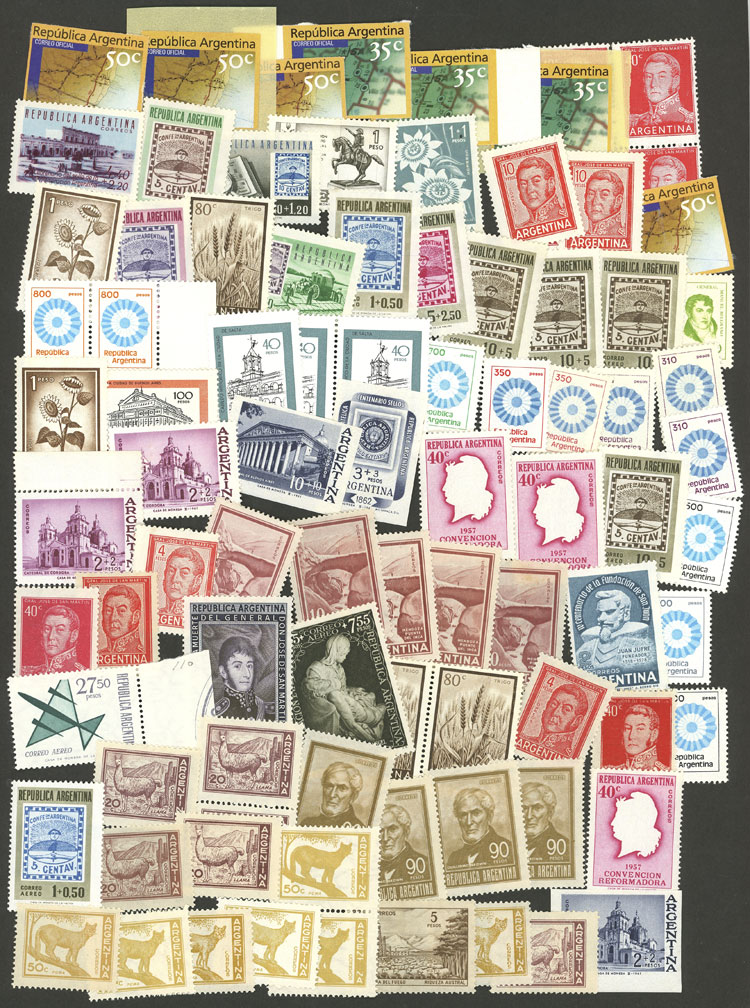 Lot 1487 - Argentina lots -  Guillermo Jalil - Philatino Auction # 2403 ARGENTINA: 