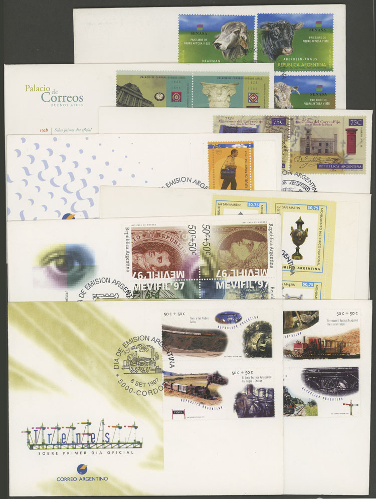 Lot 1490 - Argentina lots -  Guillermo Jalil - Philatino Auction # 2403 ARGENTINA: 