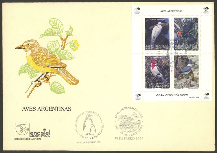 Lot 1137 - Argentina souvenir sheets -  Guillermo Jalil - Philatino Auction # 2403 ARGENTINA: 