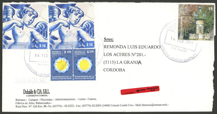 Lot 1472 - Argentina postal history -  Guillermo Jalil - Philatino Auction # 2403 ARGENTINA: 