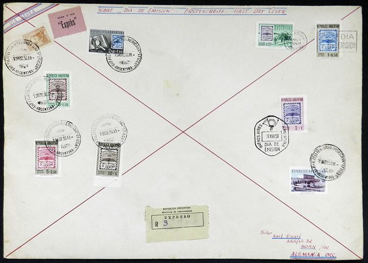 Lot 756 - Argentina general issues -  Guillermo Jalil - Philatino Auction # 2403 ARGENTINA: 