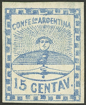 Lot 52 - Argentina confederation - Guillermo Jalil - Philatino Auction # 2403 ARGENTINA: Lot 52 - Argentina confederation - Guillermo Jalil - Philatino Auction # 2403 ARGENTINA: