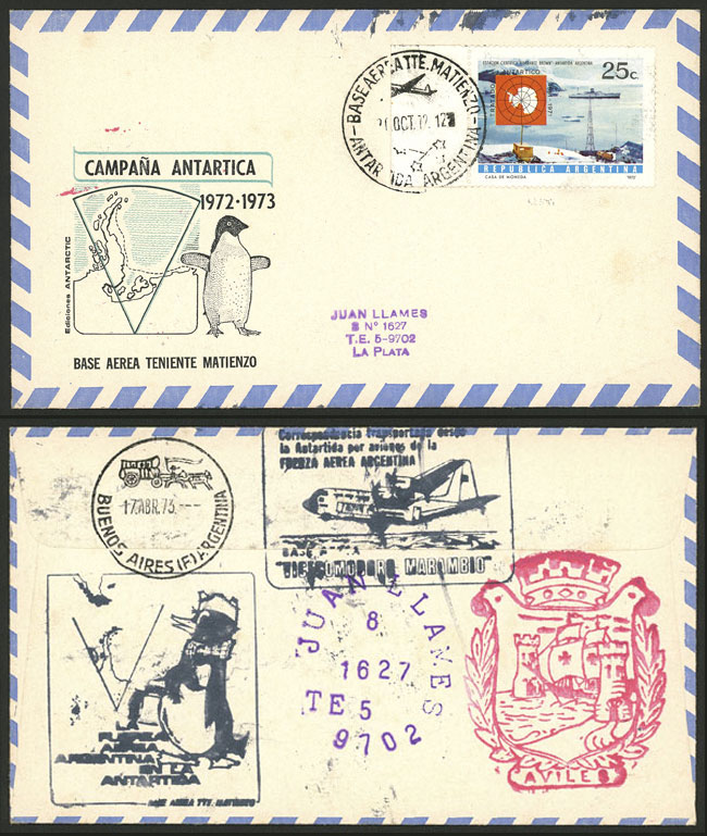 Lot 8 - argentine antarctica postal history - Guillermo Jalil - Philatino Auction # 2403 ARGENTINA: Lot 8 - argentine antarctica postal history - Guillermo Jalil - Philatino Auction # 2403 ARGENTINA: