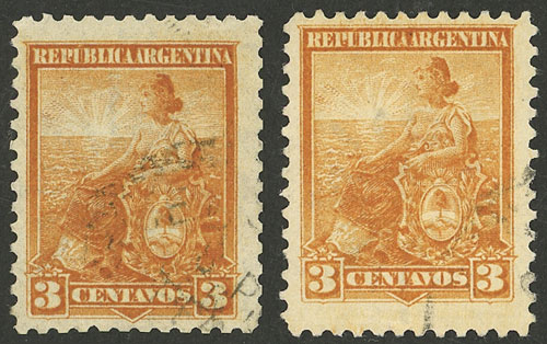 Lot 217 - Argentina general issues -  Guillermo Jalil - Philatino Auction # 2403 ARGENTINA: 