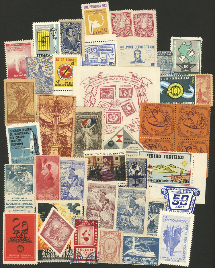 Lot 1507 - Argentina cinderellas - Guillermo Jalil - Philatino Auction # 2403 ARGENTINA: Lot 1507 - Argentina cinderellas - Guillermo Jalil - Philatino Auction # 2403 ARGENTINA: