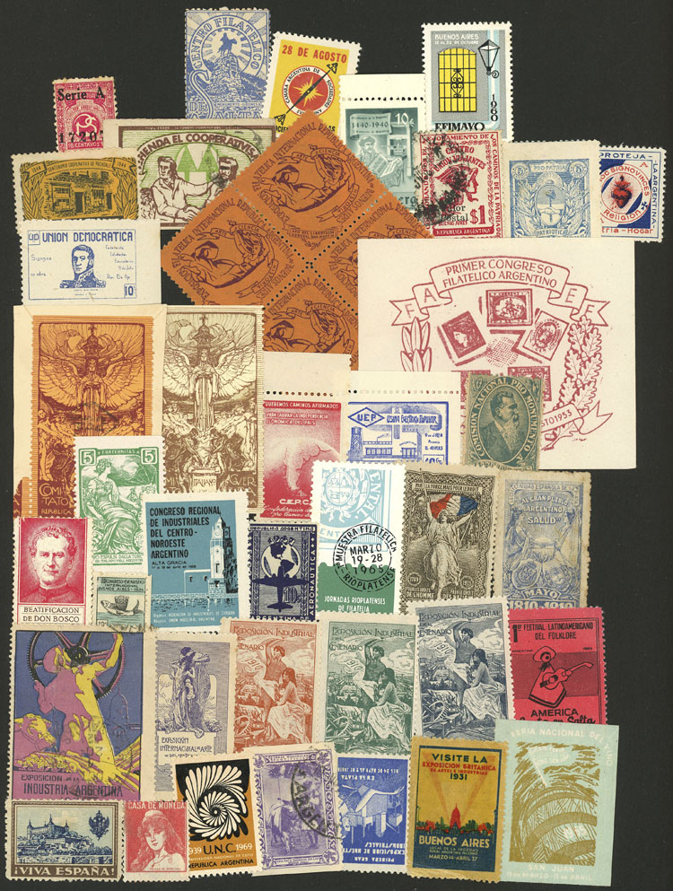 Lot 1511 - Argentina cinderellas - Guillermo Jalil - Philatino Auction # 2403 ARGENTINA: Lot 1511 - Argentina cinderellas - Guillermo Jalil - Philatino Auction # 2403 ARGENTINA: