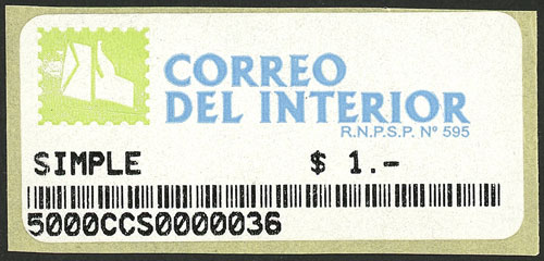 Lot 1293 - Argentina private posts - Guillermo Jalil - Philatino Auction # 2403 ARGENTINA: Lot 1293 - Argentina private posts - Guillermo Jalil - Philatino Auction # 2403 ARGENTINA: