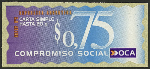 Lot 1298 - Argentina private posts - Guillermo Jalil - Philatino Auction # 2403 ARGENTINA: Lot 1298 - Argentina private posts - Guillermo Jalil - Philatino Auction # 2403 ARGENTINA: