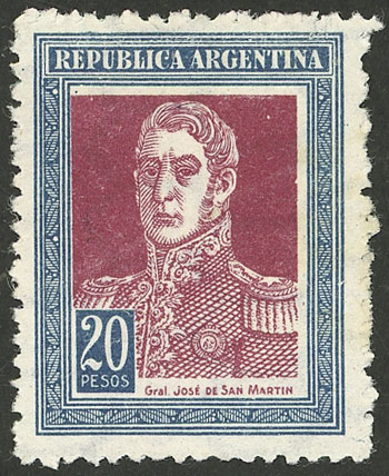 Lot 400 - Argentina general issues -  Guillermo Jalil - Philatino Auction # 2403 ARGENTINA: 