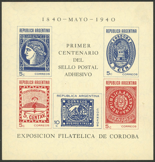 Lot 1099 - Argentina souvenir sheets -  Guillermo Jalil - Philatino Auction # 2403 ARGENTINA: 