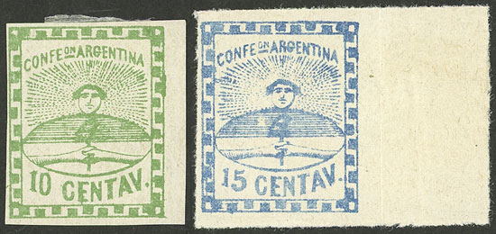 Lot 51 - Argentina confederation - Guillermo Jalil - Philatino Auction # 2403 ARGENTINA: Lot 51 - Argentina confederation - Guillermo Jalil - Philatino Auction # 2403 ARGENTINA: