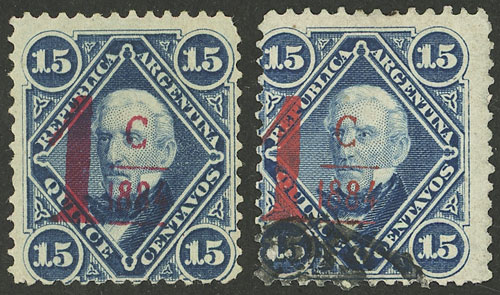 Lot 134 - Argentina general issues -  Guillermo Jalil - Philatino Auction # 2403 ARGENTINA: 