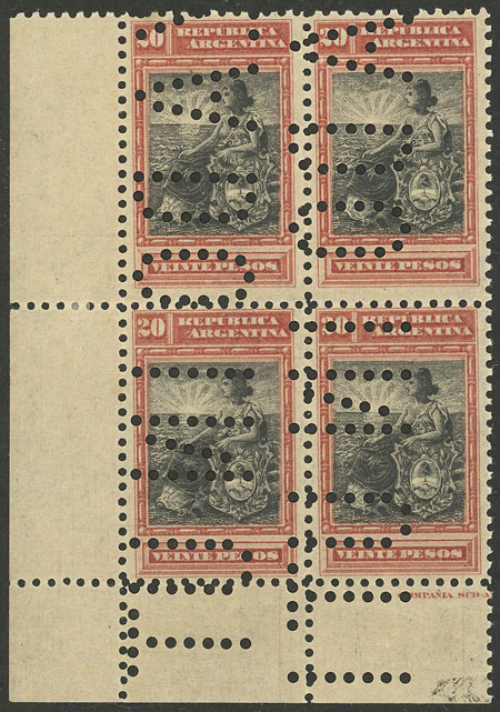 Lot 231 - Argentina general issues - Guillermo Jalil - Philatino Auction # 2403 ARGENTINA: Lot 231 - Argentina general issues - Guillermo Jalil - Philatino Auction # 2403 ARGENTINA: