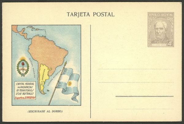 Lot 1376 - Argentina Postal stationery -  Guillermo Jalil - Philatino Auction # 2403 ARGENTINA: 
