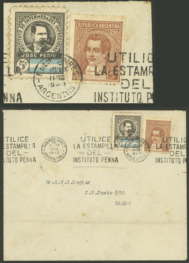 Lot 1424 - Argentina postal history -  Guillermo Jalil - Philatino Auction # 2403 ARGENTINA: 