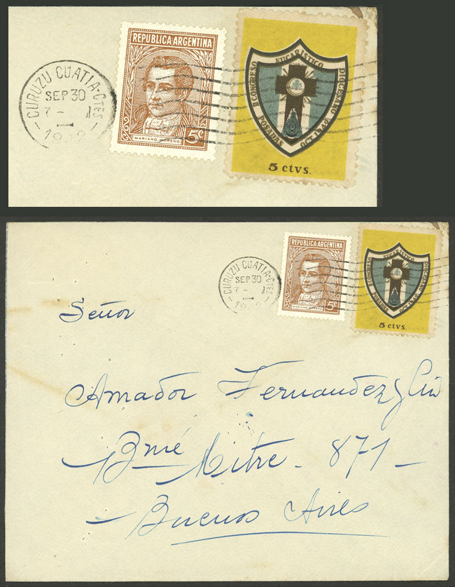 Lot 1427 - Argentina postal history -  Guillermo Jalil - Philatino Auction # 2403 ARGENTINA: 