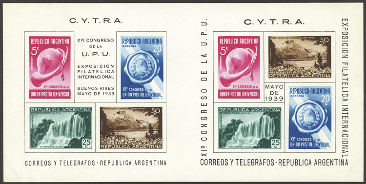 Lot 1093 - Argentina souvenir sheets -  Guillermo Jalil - Philatino Auction # 2403 ARGENTINA: 