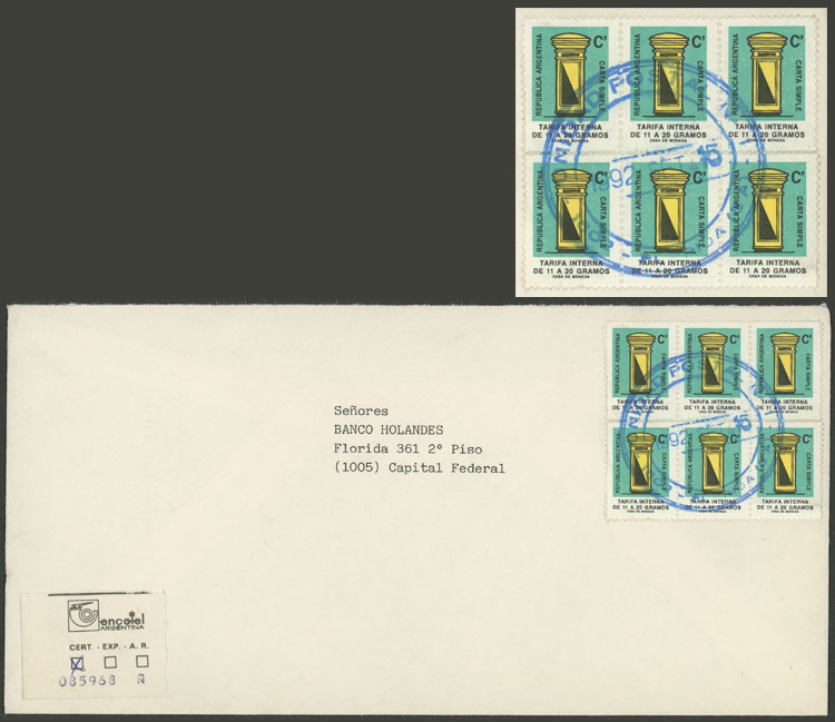 Lot 1464 - Argentina postal history -  Guillermo Jalil - Philatino Auction # 2403 ARGENTINA: 