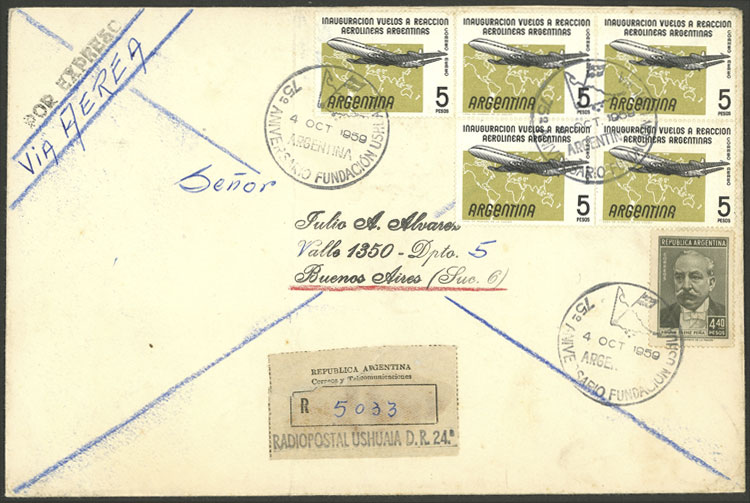 Lot 1441 - Argentina postal history -  Guillermo Jalil - Philatino Auction # 2403 ARGENTINA: 