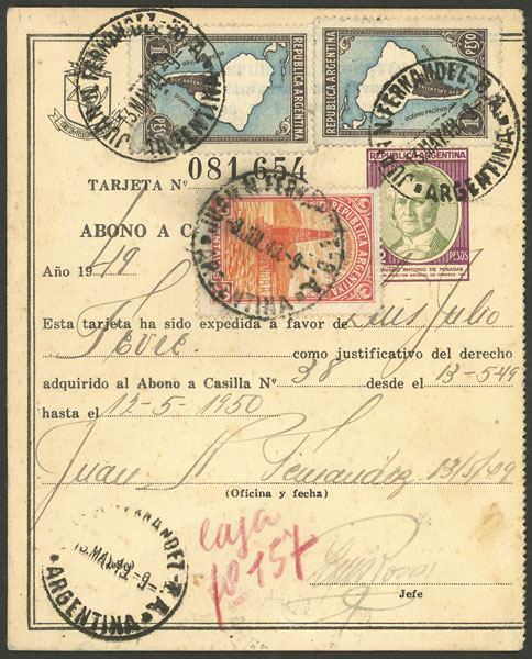 Lot 1315 - Argentina Postal stationery - Guillermo Jalil - Philatino Auction # 2403 ARGENTINA: Lot 1315 - Argentina Postal stationery - Guillermo Jalil - Philatino Auction # 2403 ARGENTINA: