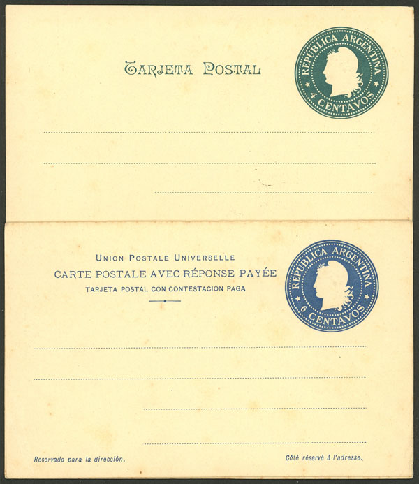 Lot 1369 - Argentina Postal stationery -  Guillermo Jalil - Philatino Auction # 2403 ARGENTINA: 