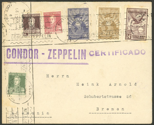 Lot 1411 - Argentina postal history -  Guillermo Jalil - Philatino Auction # 2403 ARGENTINA: 