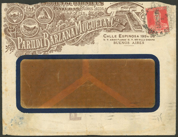 Lot 1403 - Argentina postal history -  Guillermo Jalil - Philatino Auction # 2403 ARGENTINA: 