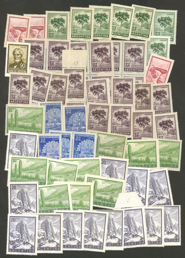 Lot 1486 - Argentina lots -  Guillermo Jalil - Philatino Auction # 2403 ARGENTINA: 