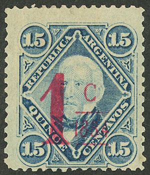 Lot 129 - Argentina general issues -  Guillermo Jalil - Philatino Auction # 2403 ARGENTINA: 