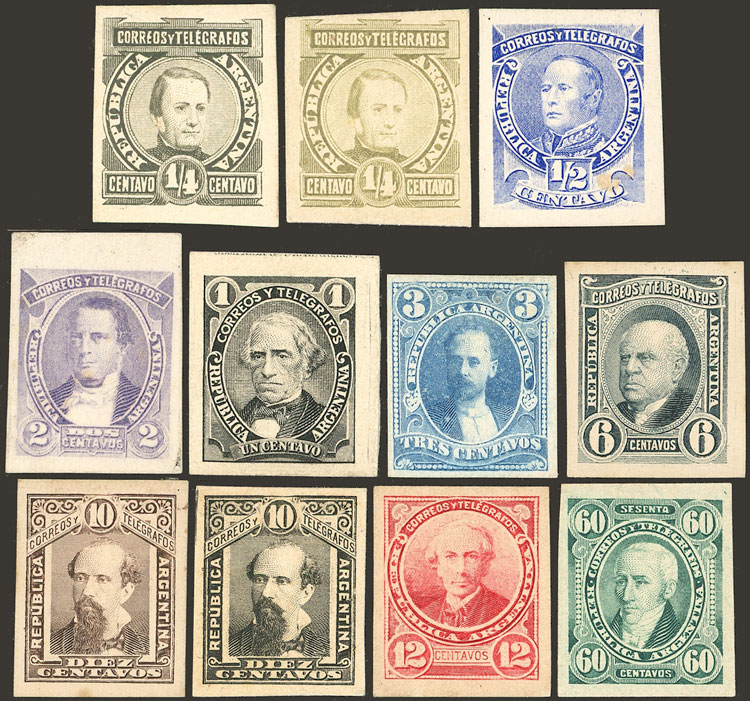 Lot 157 - Argentina general issues -  Guillermo Jalil - Philatino Auction # 2403 ARGENTINA: 