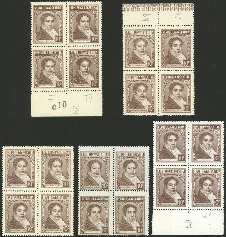 Lot 546 - Argentina general issues -  Guillermo Jalil - Philatino Auction # 2403 ARGENTINA: 