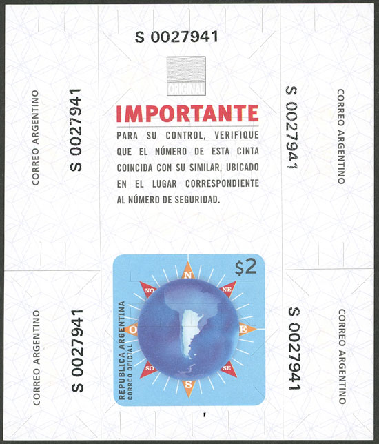 Lot 1167 - Argentina parcel post seals -  Guillermo Jalil - Philatino Auction # 2403 ARGENTINA: 