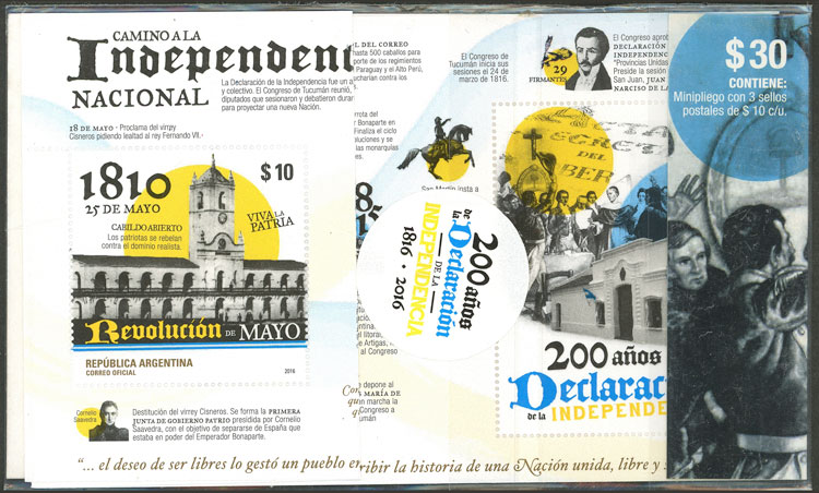 Lot 1163 - Argentina souvenir sheets -  Guillermo Jalil - Philatino Auction # 2403 ARGENTINA: 