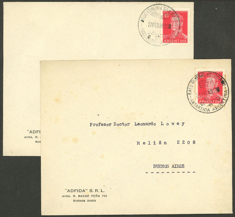 Lot 6 - argentine antarctica postal history - Guillermo Jalil - Philatino Auction # 2403 ARGENTINA: Lot 6 - argentine antarctica postal history - Guillermo Jalil - Philatino Auction # 2403 ARGENTINA: