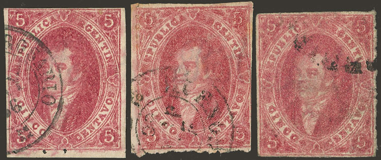 Lot 85 - Argentina rivadavias -  Guillermo Jalil - Philatino Auction # 2403 ARGENTINA: 